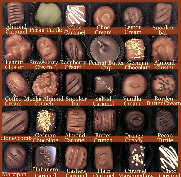 Assorted Chocolates 6 piece Sampler