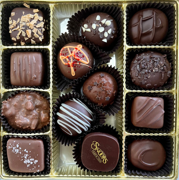 13 Piece 8 Chocolates with 5 Truffles Valentines Heart