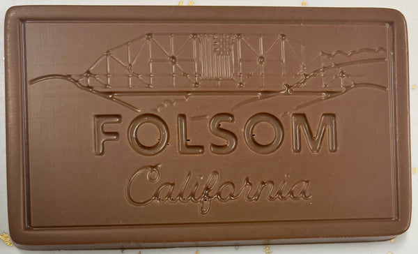 CUSTOM CHOCOLATE BAR IN CHOOSE FOLSOM PRINTED BOX