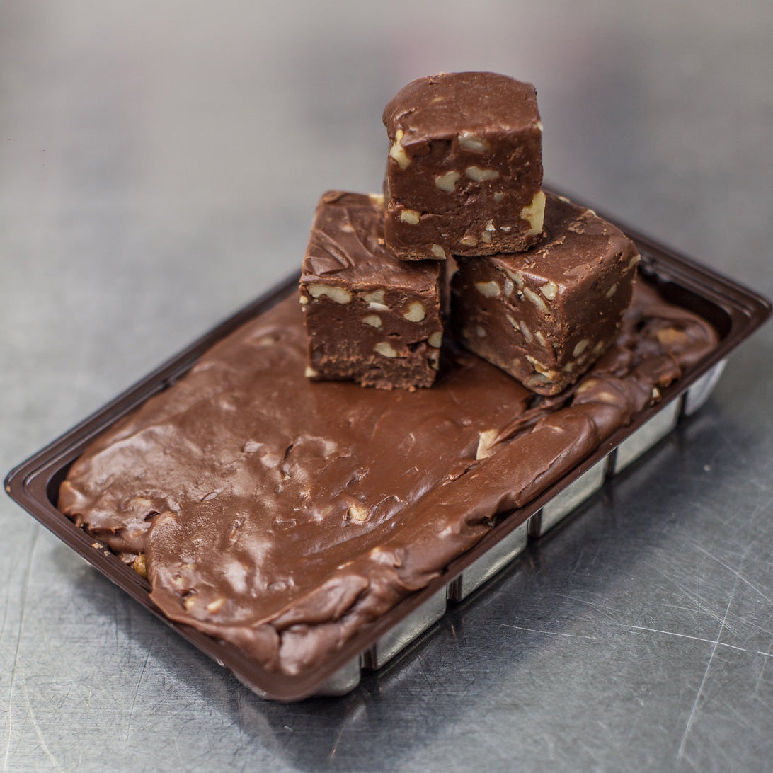 Chocolate Fudge with walnuts Gift Tray